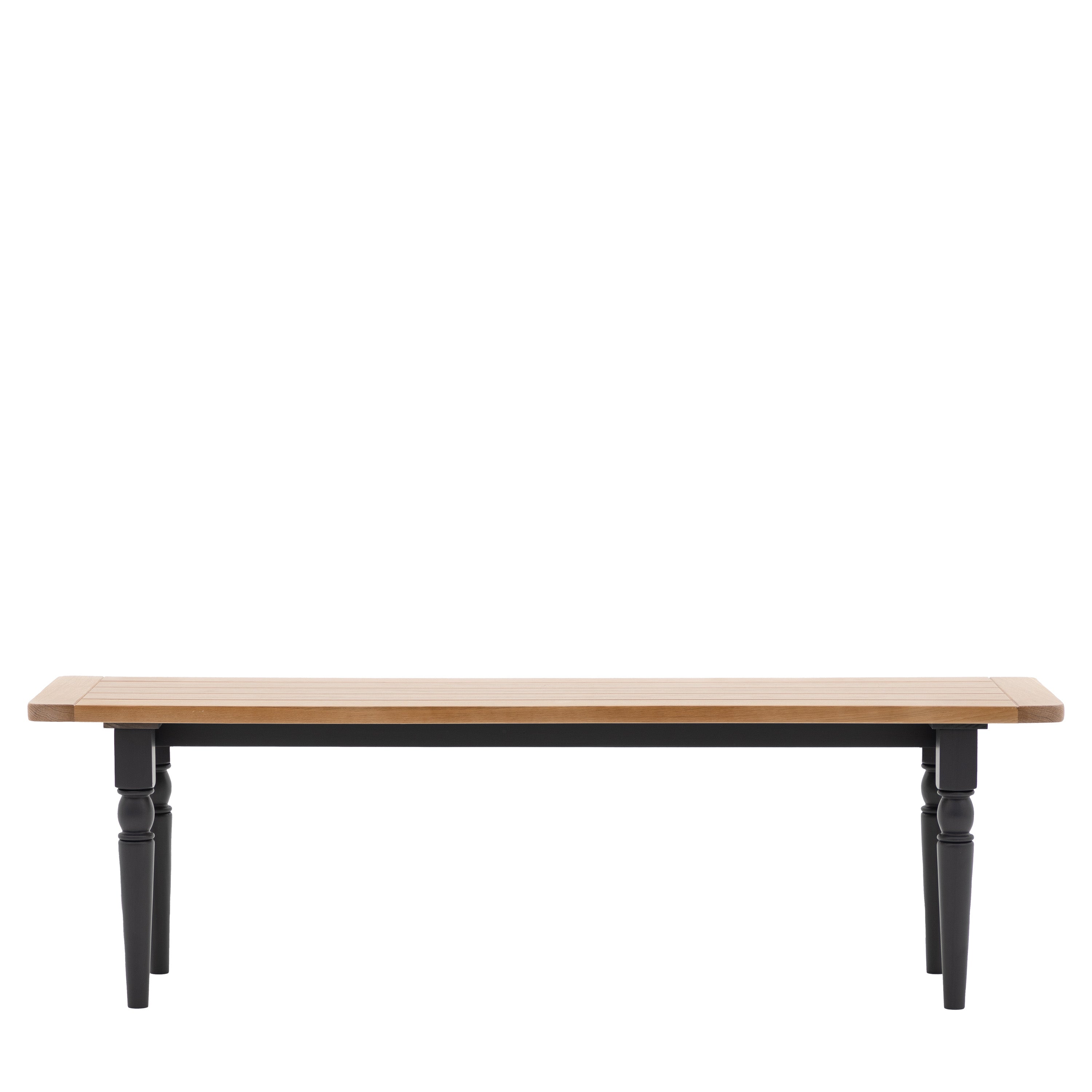 Radley Black Oak Wood Dining Bench